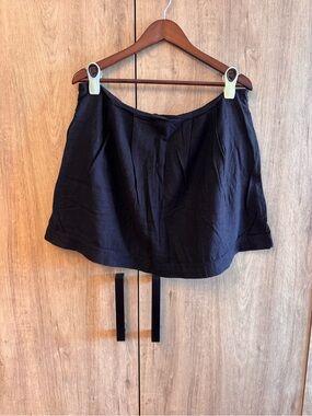 Banana Republic Women’s Linen Blend Short Black Skort NWT Preppy